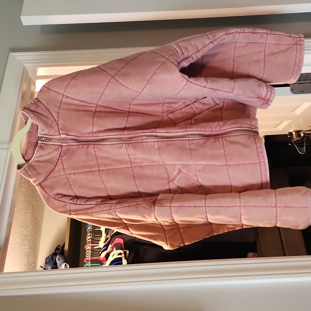 Forever 21 Pink Quilted Dolman Jacket new without tags Free People Dupe